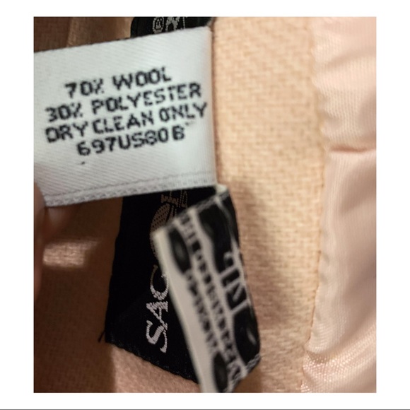 Sag Harbor Blazer Vintage Coat Rose Color Oversized Blazer Wool Blend Size 14P - Picture 9 of 12